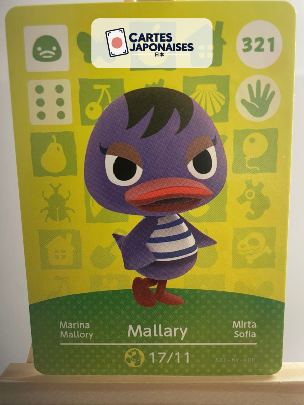Carte Amiibo Animal Crossing 321 Mallory Série 4 Version Française