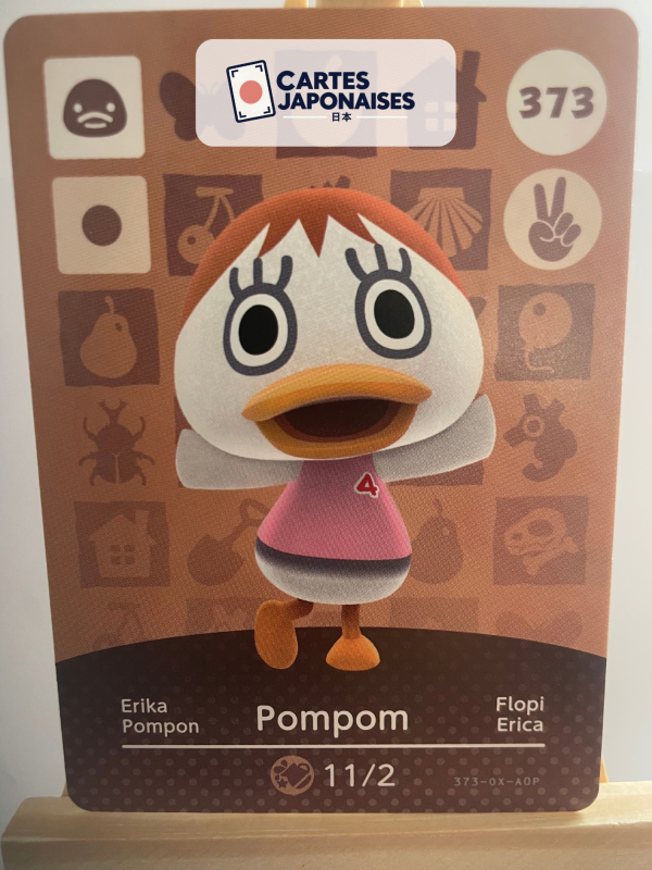 Carte Amiibo Animal Crossing 373 Pompon Série 4 Version Française