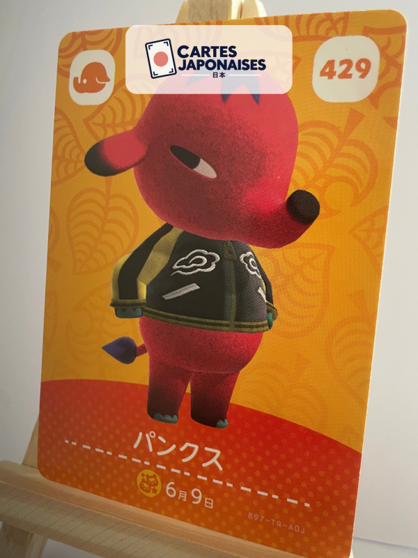 Carte Amiibo Animal Crossing 429 Punk Série 5 Japon