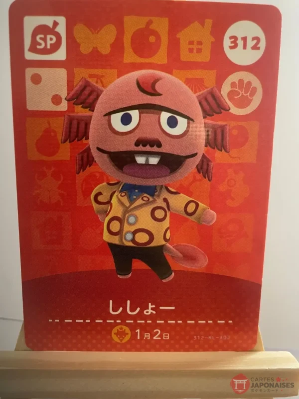 Animal Crossing Amiibo Card 312 Dr. Shrunk (Ciboulot) Series 4 Japanese – Switch Europe compatible