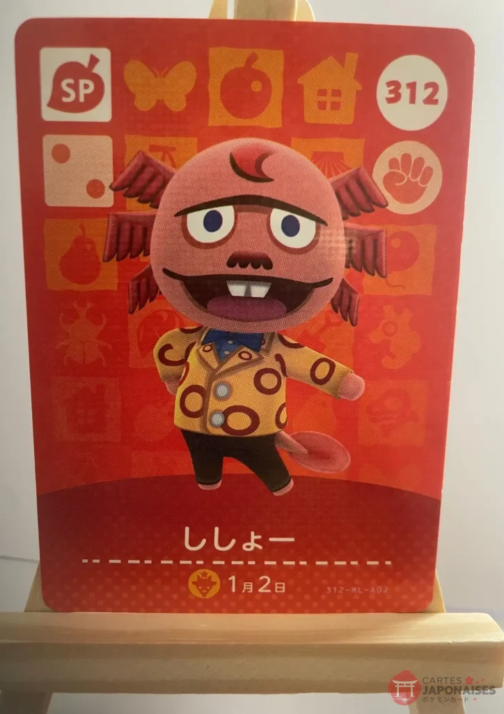 Animal Crossing Amiibo Card 312 Dr. Shrunk (Ciboulot) Series 4 Japanese – Switch Europe compatible