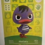 Animal Crossing Amiibo Card 321 Mallary (Mallory) Series 4 French Version Official