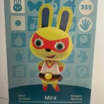 Animal Crossing Amiibo Card 355 Mira (Grisette) Series 4 French Version Official