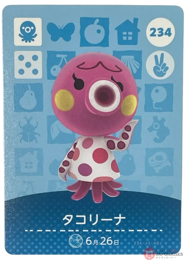 Animal Crossing Amiibo Card 234 Marina Series 3 Japanese