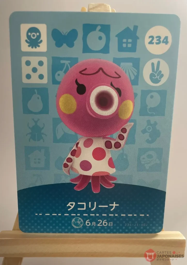 Carte Amiibo Animal Crossing 234 Marina Série 3 Japon – Compatible Switch Europe