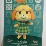 Animal Crossing Amiibo Card 301 Isabelle (Marie) Series 4 French Version Official