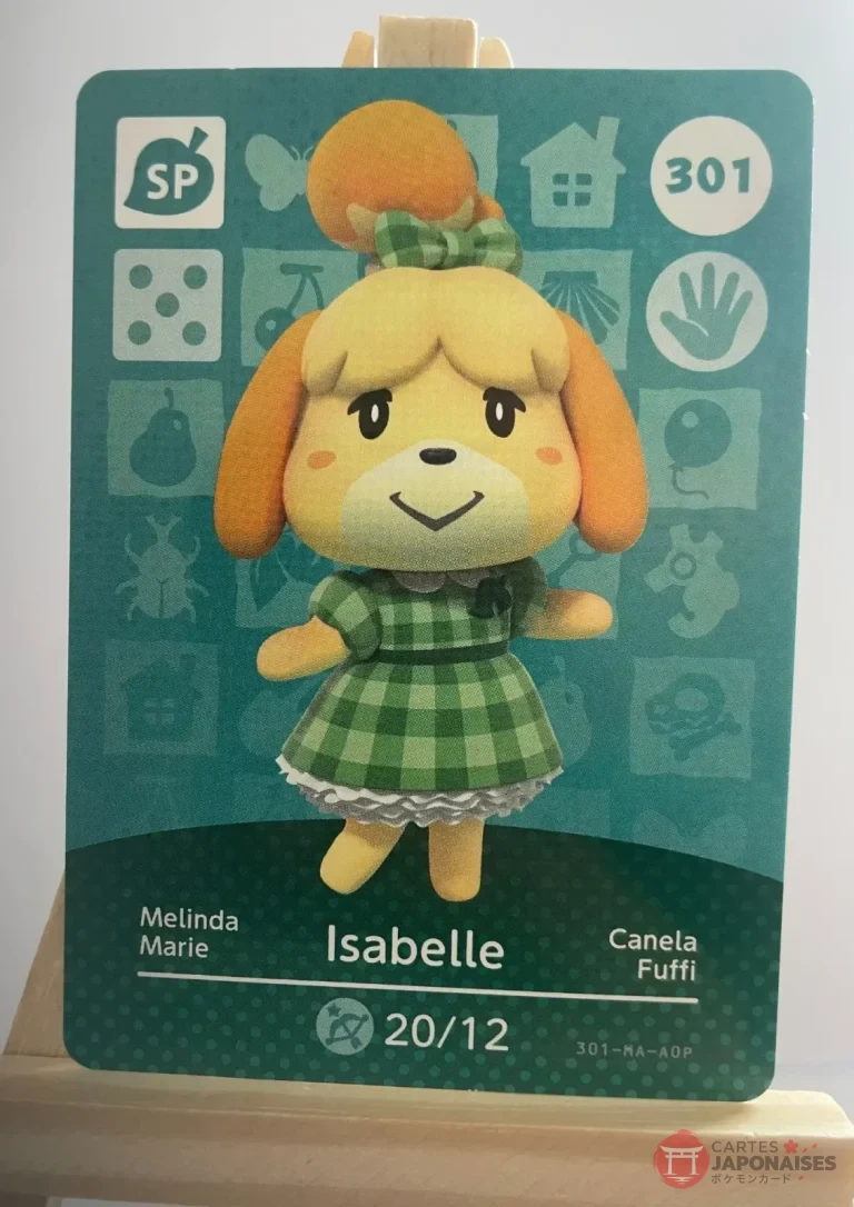 Animal Crossing Amiibo Card 301 Isabelle (Marie) Series 4 French Version Official