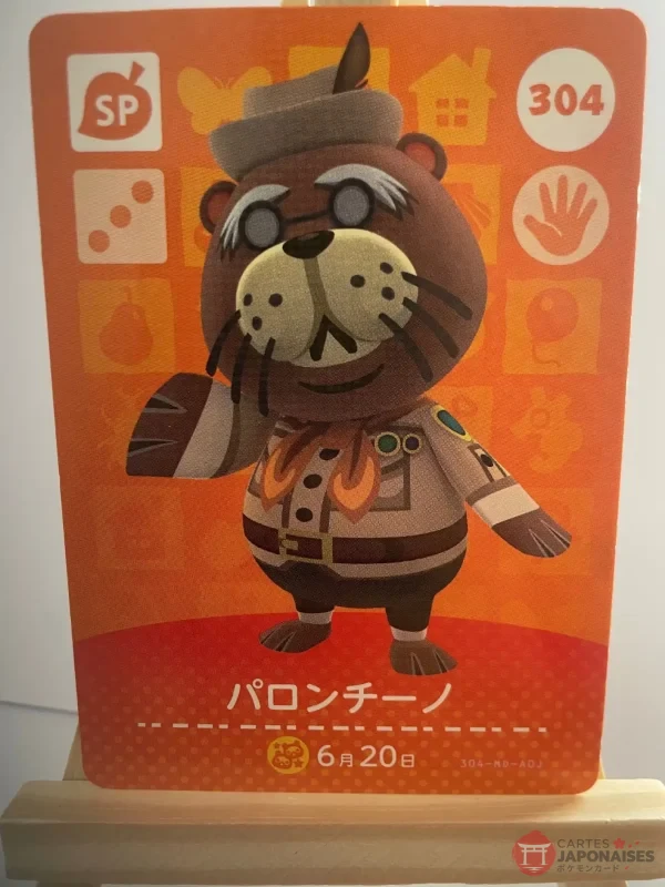 Animal Crossing Amiibo Card 304 Phineas (Hélium) Series 4 Japanese – Switch Europe compatible