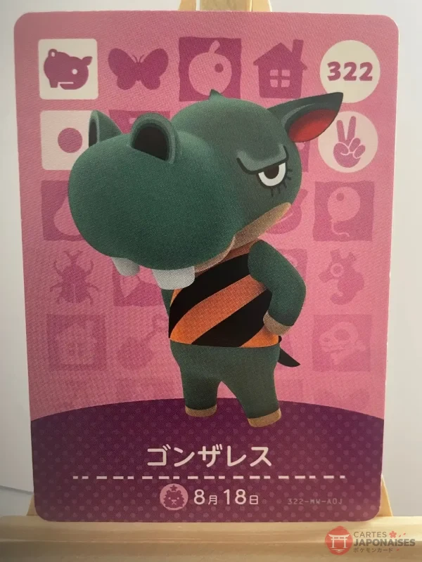 Carte Amiibo Animal Crossing 322 Bebel Série 4 Japon – Compatible Switch Europe