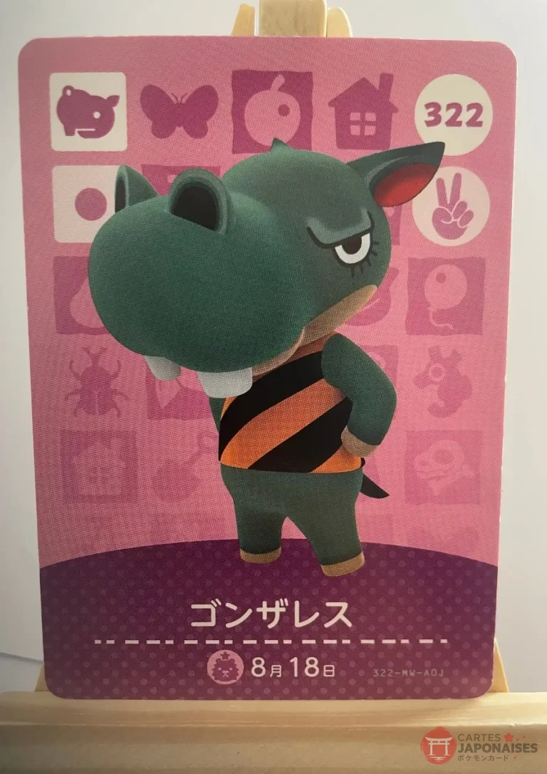 Animal Crossing Amiibo Card 322 Rocco (Bebel) Series 4 Japanese – Switch Europe compatible