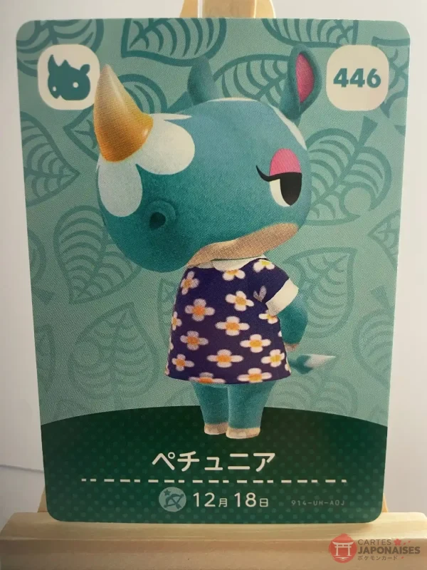 Animal Crossing Amiibo Card 446 Azalea (Azalée) Series 5 Japanese – Switch Europe compatible