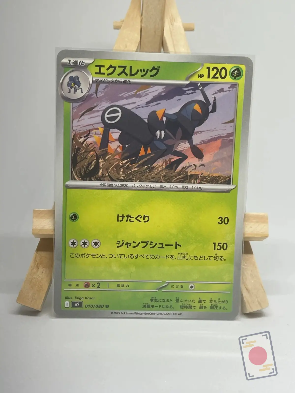 gambex 010 080 m2 mega inferno x Carte Pokémon japonaise Gambex 010/080, extension m2 MEGA Inferno X, illustrée par Taiga Kasai
