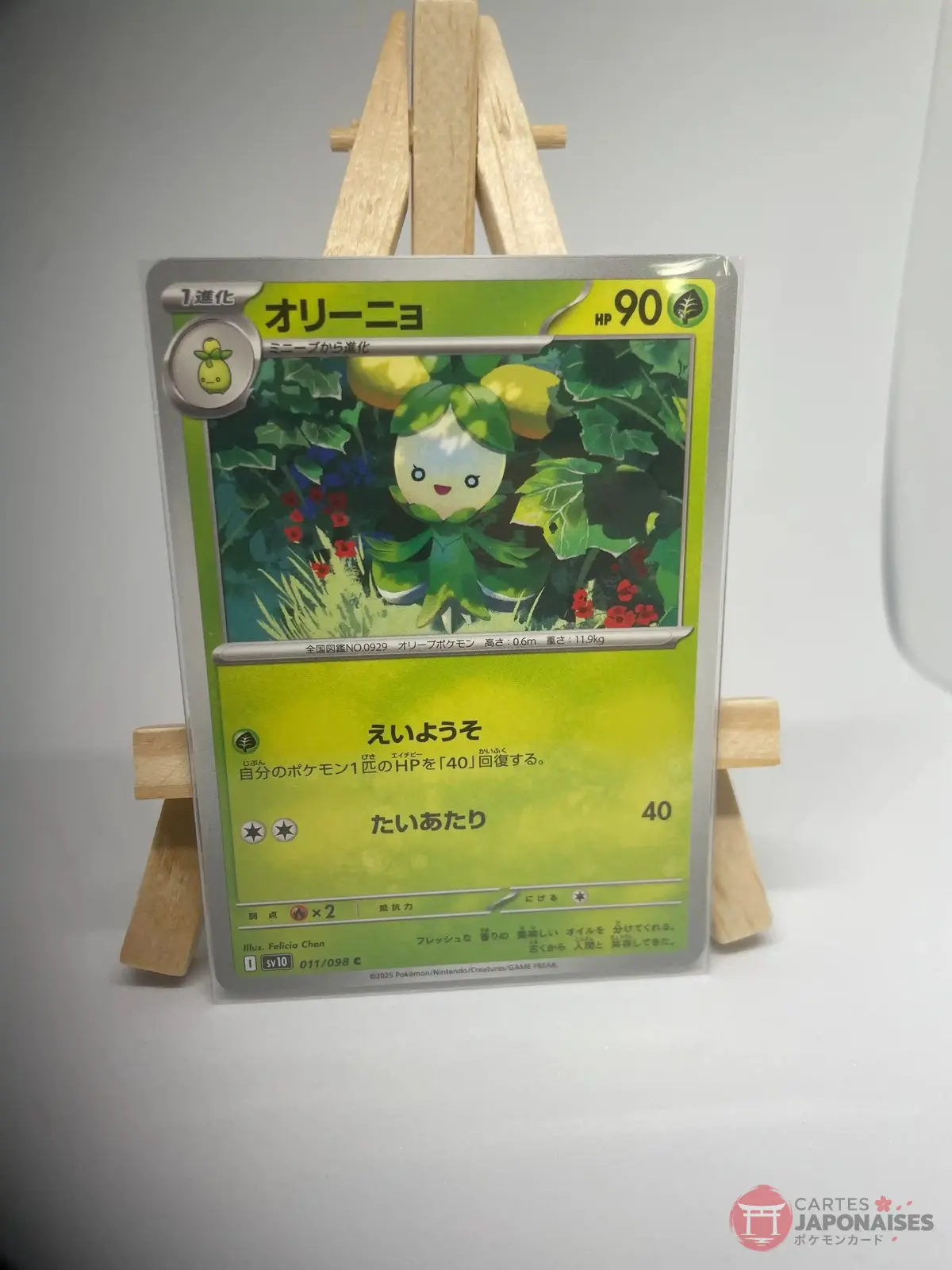 olivado 011 098 sv10 Japanese Pokémon card Dolliv 011/098, sv10 The Glory of Team Rocket (Destined Rivals) set, illustrated by Felicia Chen