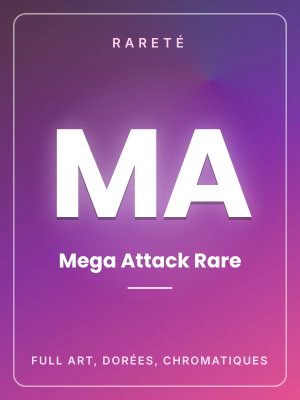 Rareté MA – Mega Attack Rare : cartes Pokémon japonaises