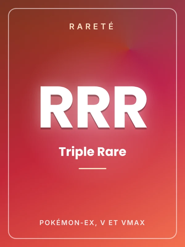Rareté RRR – Triple Rare : cartes Pokémon japonaises