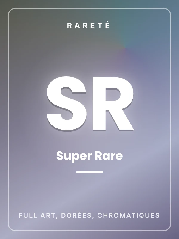 Rareté SR – Super Rare : cartes Pokémon japonaises