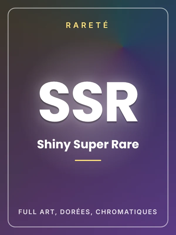 Rareté SSR – Shiny Super Rare : cartes Pokémon japonaises