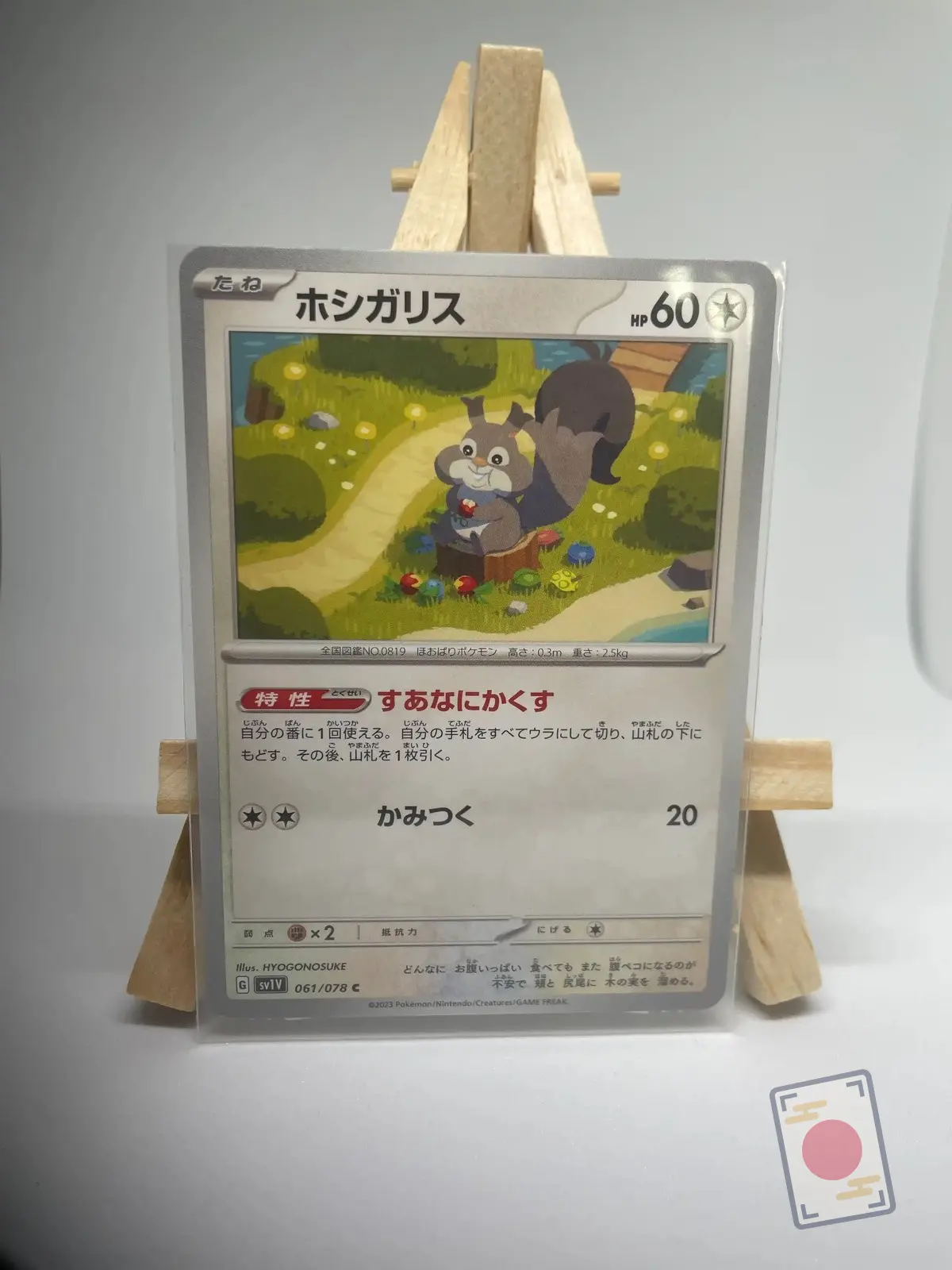 rongourmand 061 078 sv1v Japanese Pokémon card Skwovet 061/078, set sv1V Violet ex Scarlet & Violet, illustrated by HYOGONOSUKE